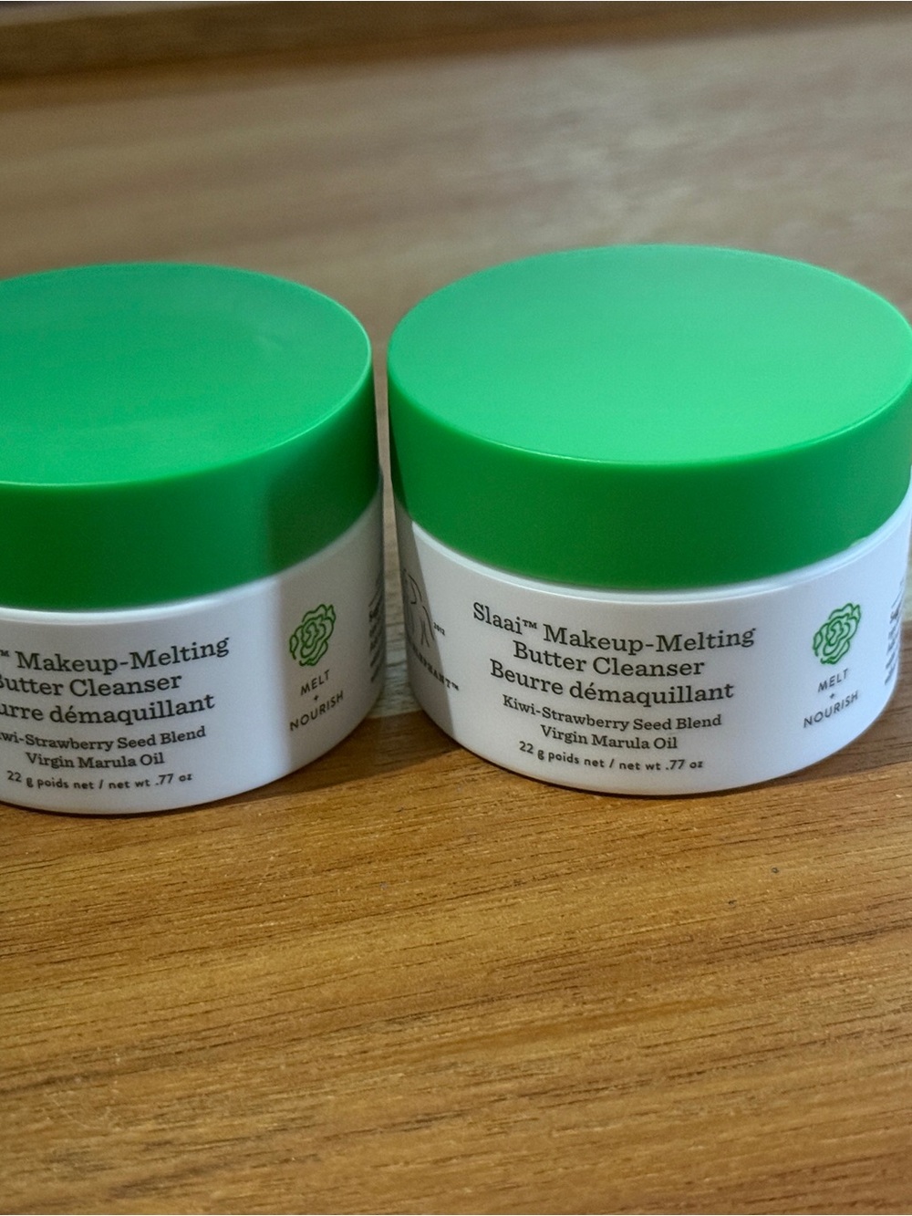 Drunk Elephant Slaai Makeup-Melting Butter Cleanser .77 oz balm x2 NEW